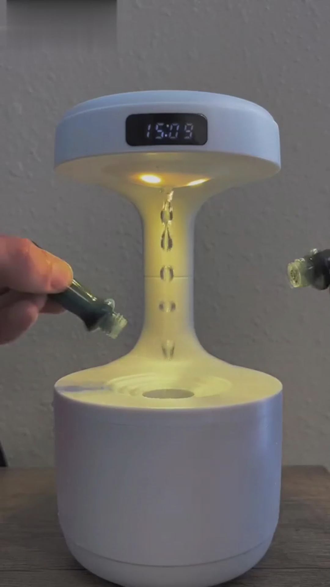 "Premium Anti-Gravity Levitating Water Drops Air Humidifier - Modern Home Wellness & Decor.